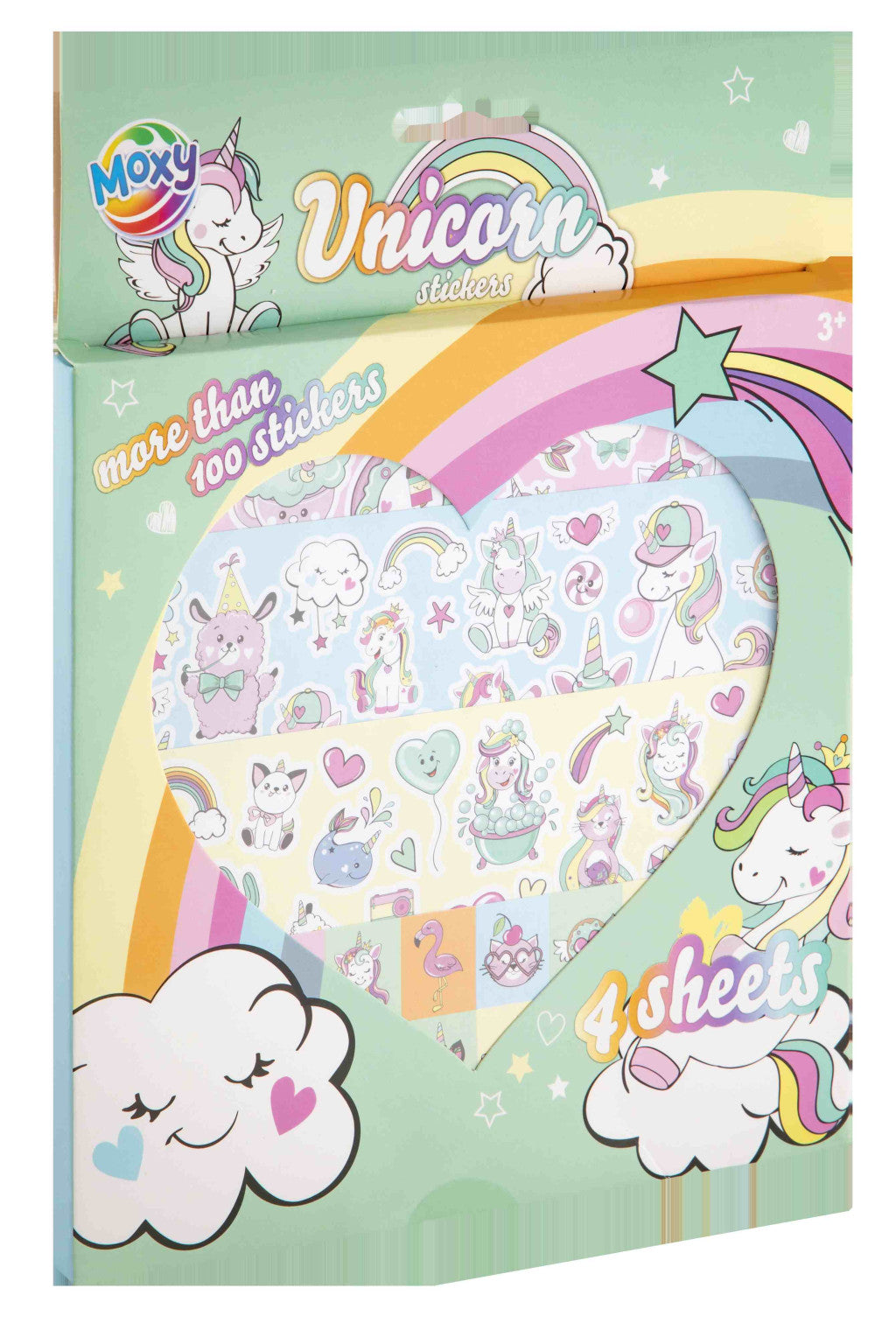 Einhorn Rainbow Aufkleber Set 4 Bögen