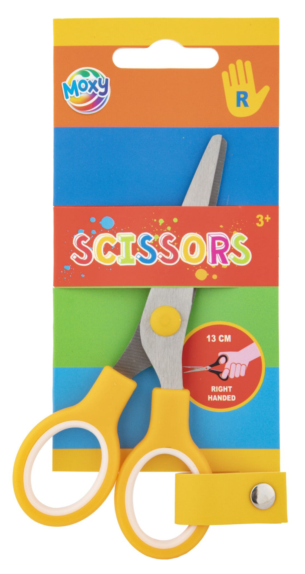 Farbe Moxy Gelbe Rechtshänder-Schere 13 cm