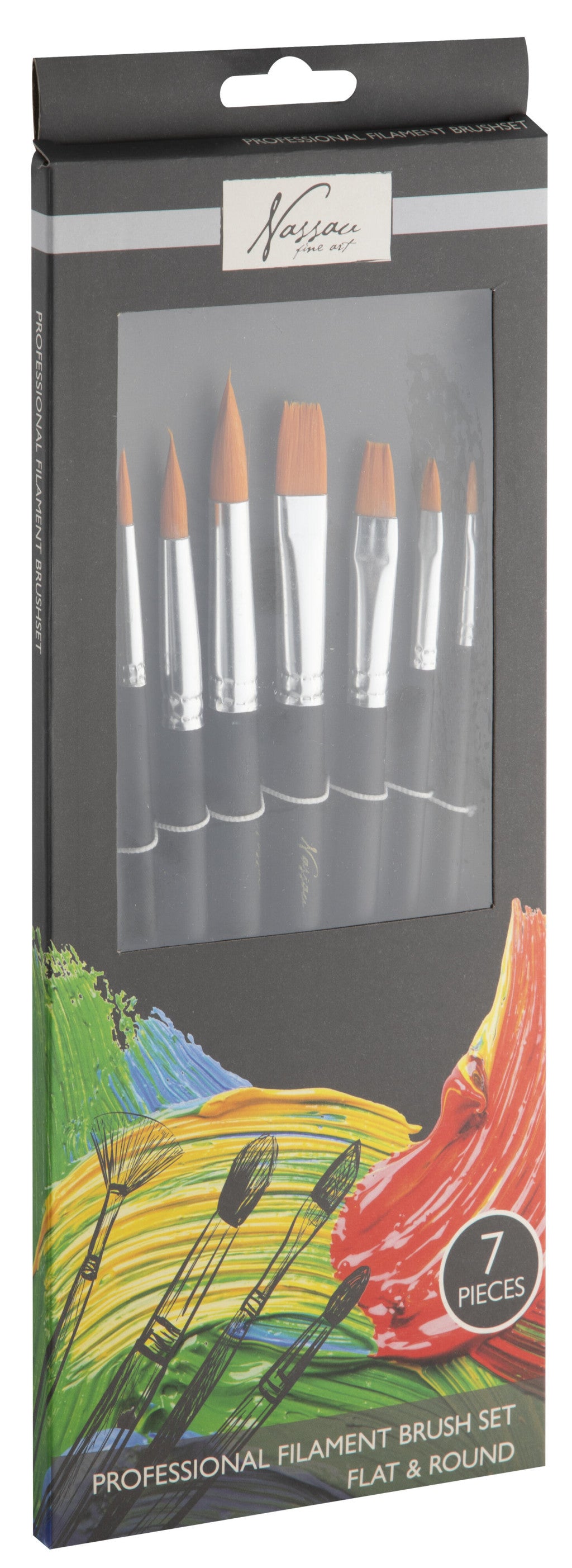 Farbe Nassau Professionelles Pinselset, 7-teilig