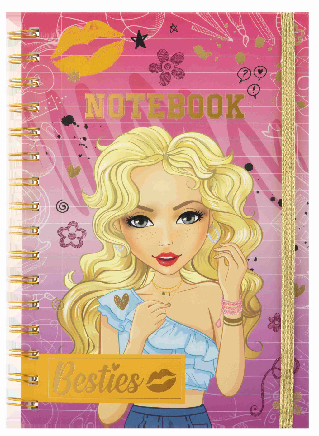 Farbe Besties Blond Mädchen Spiralkalender, A5 Heft