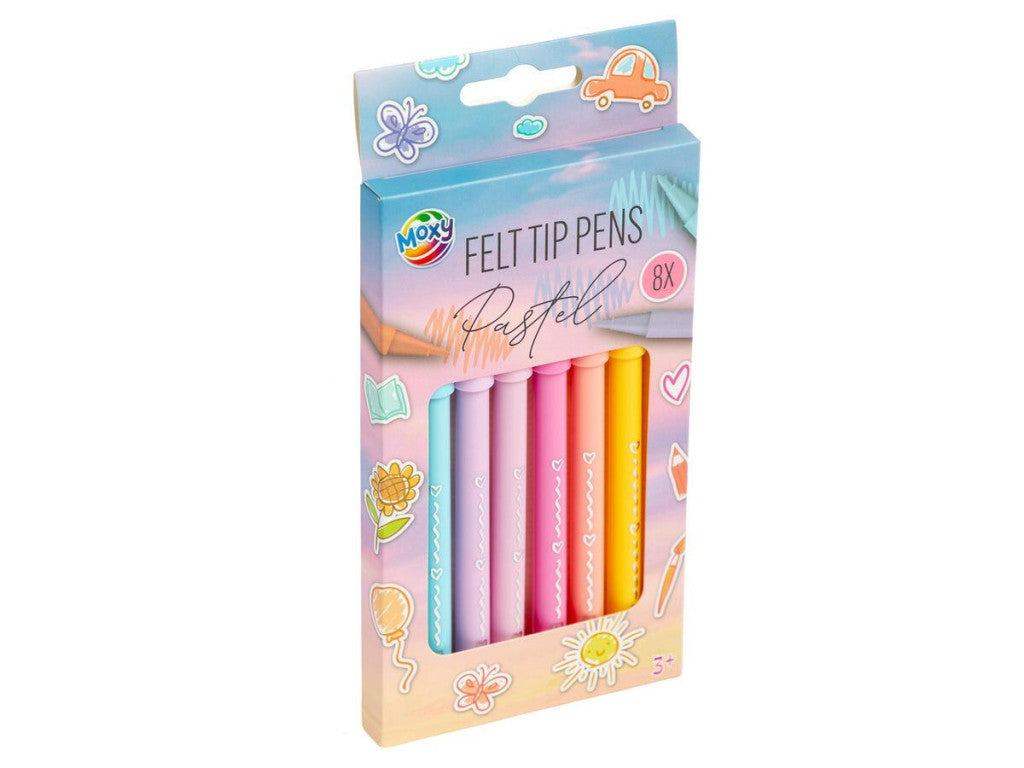 Farbe Pastel Filzstifte-Set, 8-teilig