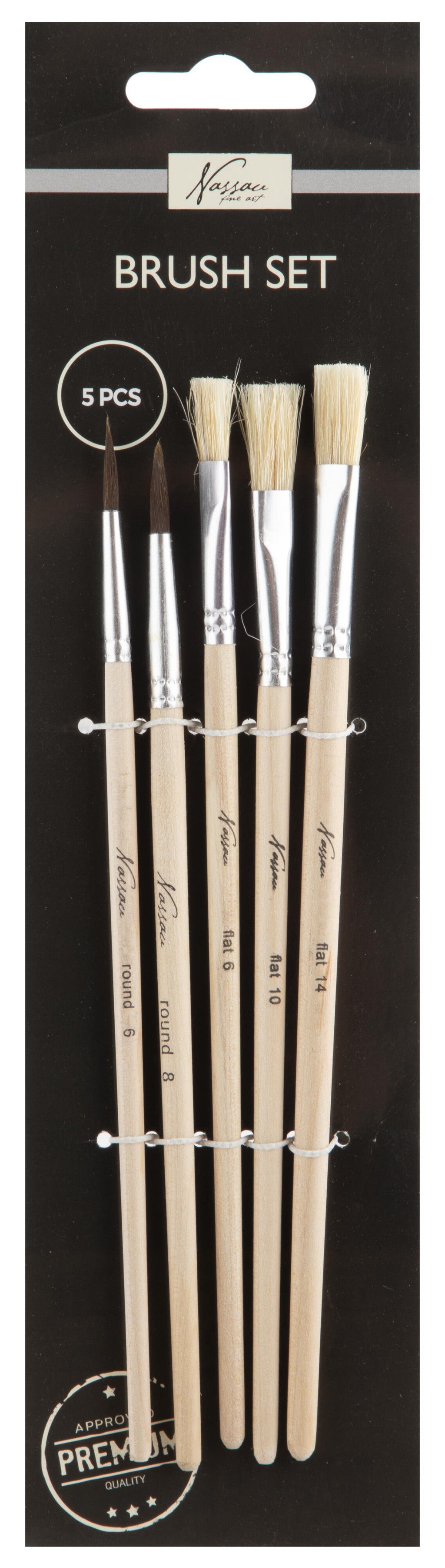 Farbe Nassau Professionelles Pinselset, 5-teilig