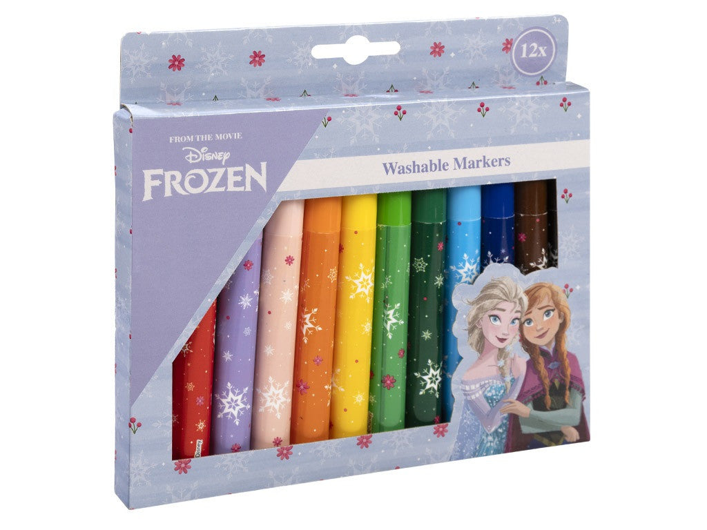 Disney Eiskönigin Snowflakes abwischbarer Textilmarker, 12 Stück