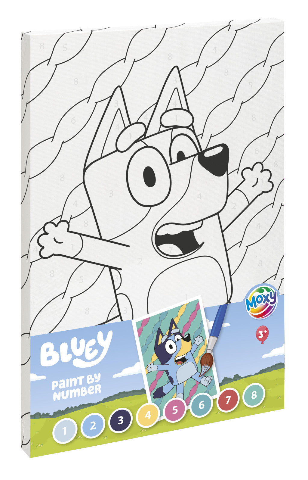 Bluey Happy Zahlen-Malset