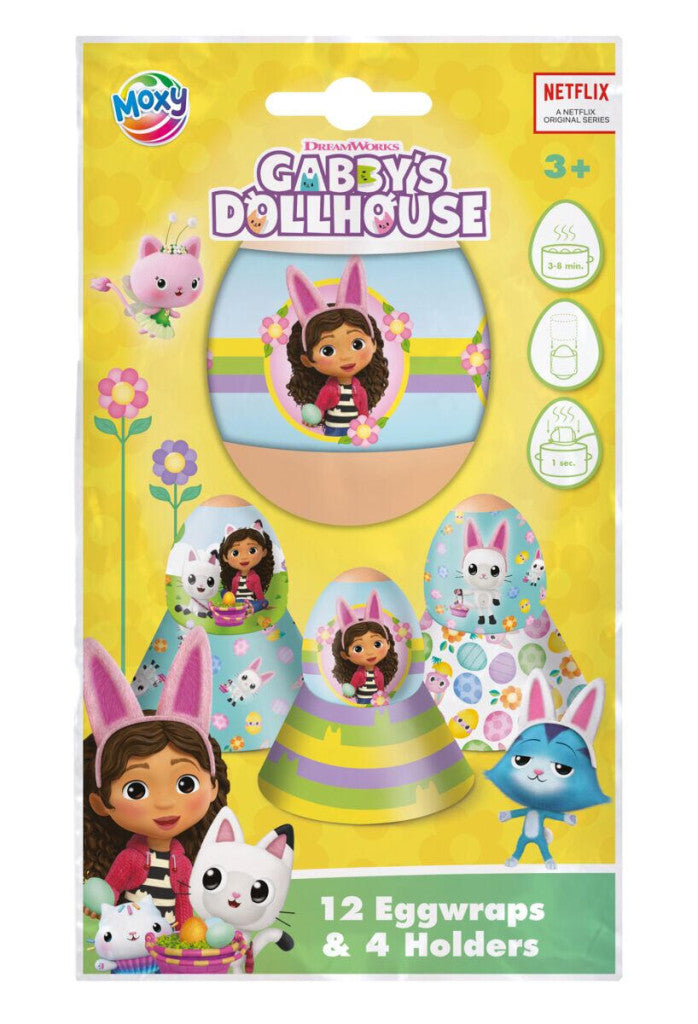 Gabby's Dollhouse Easter Eieraufkleber-Set mit Halter