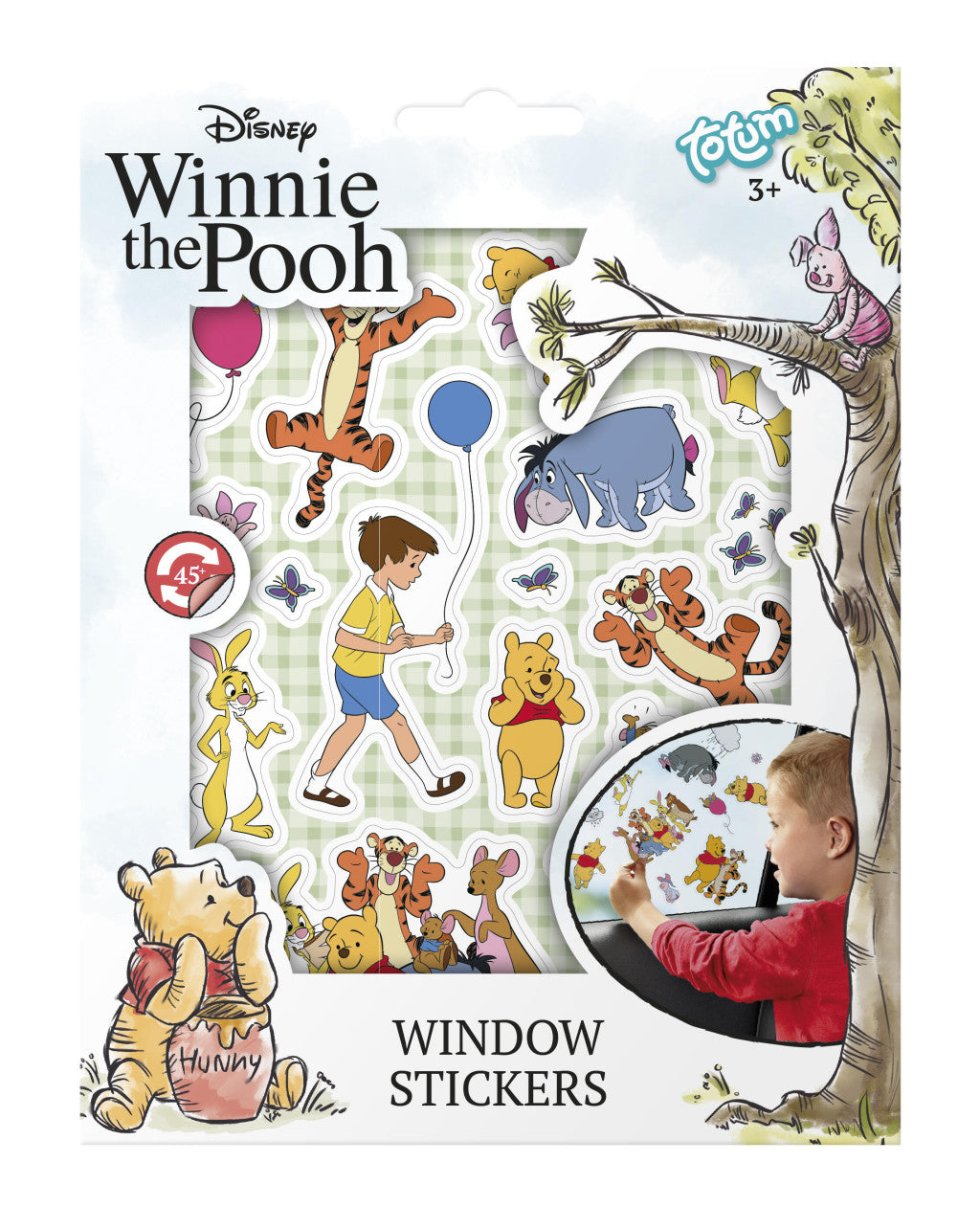 Disney Winnie Puuh Happy Fensteraufkleber-Set