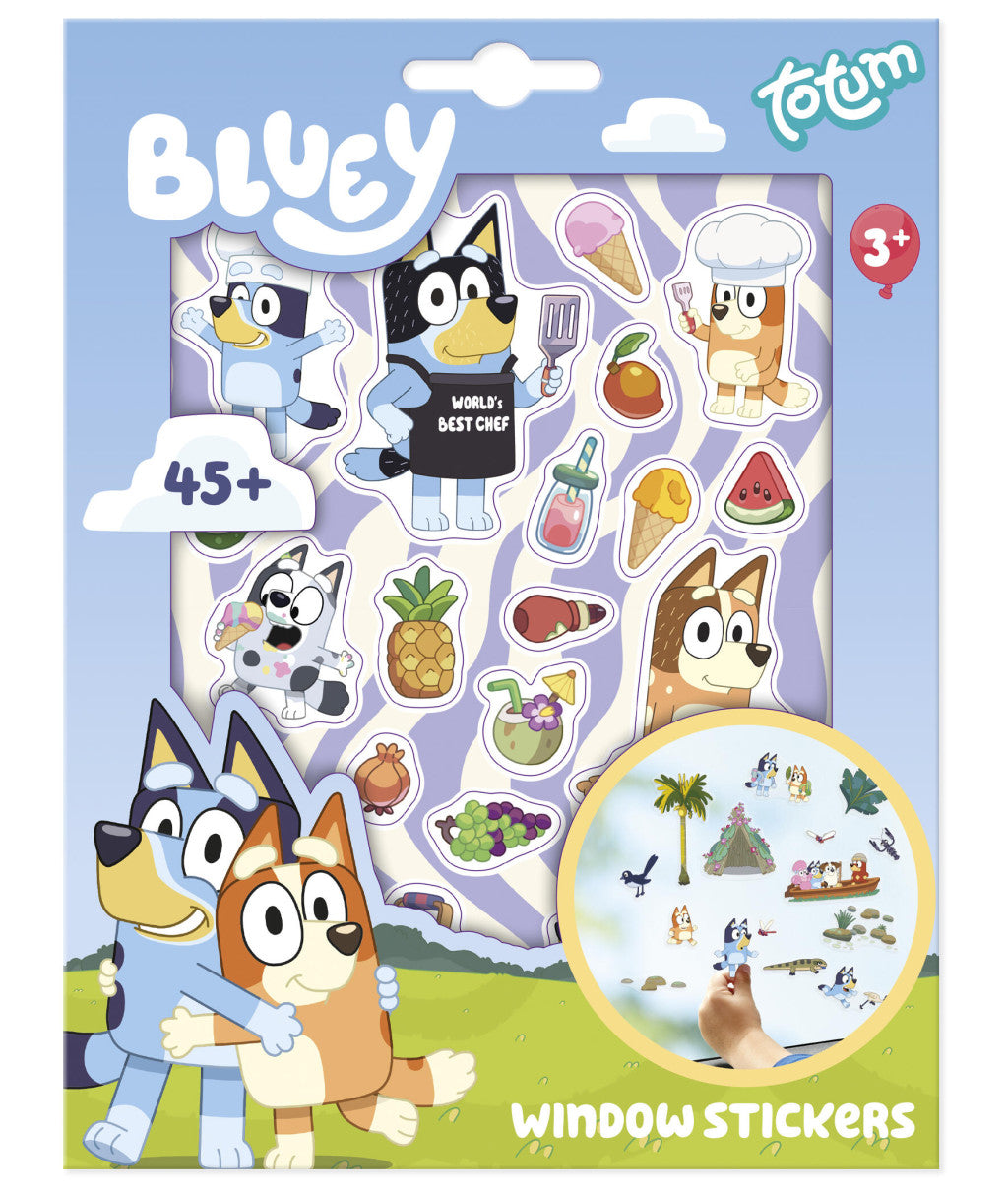 Bluey Summer Fensteraufkleber-Set