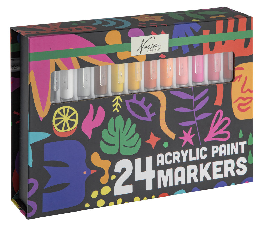 Farbe Nassau Acryl Filzstift Set 24 Stück
