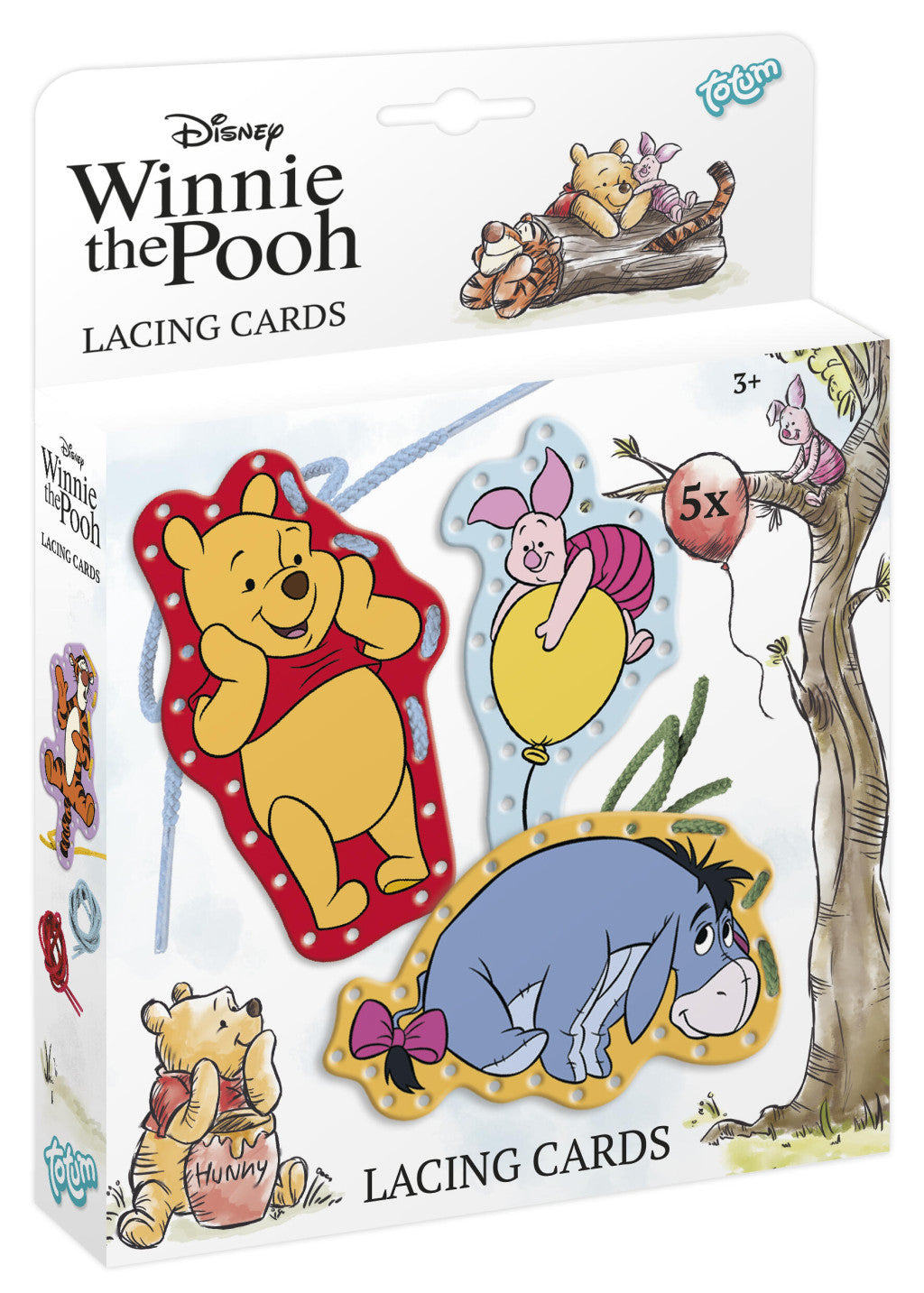 Disney Winnie Puuh Happy zum Auffädeln Karten 5 Stück