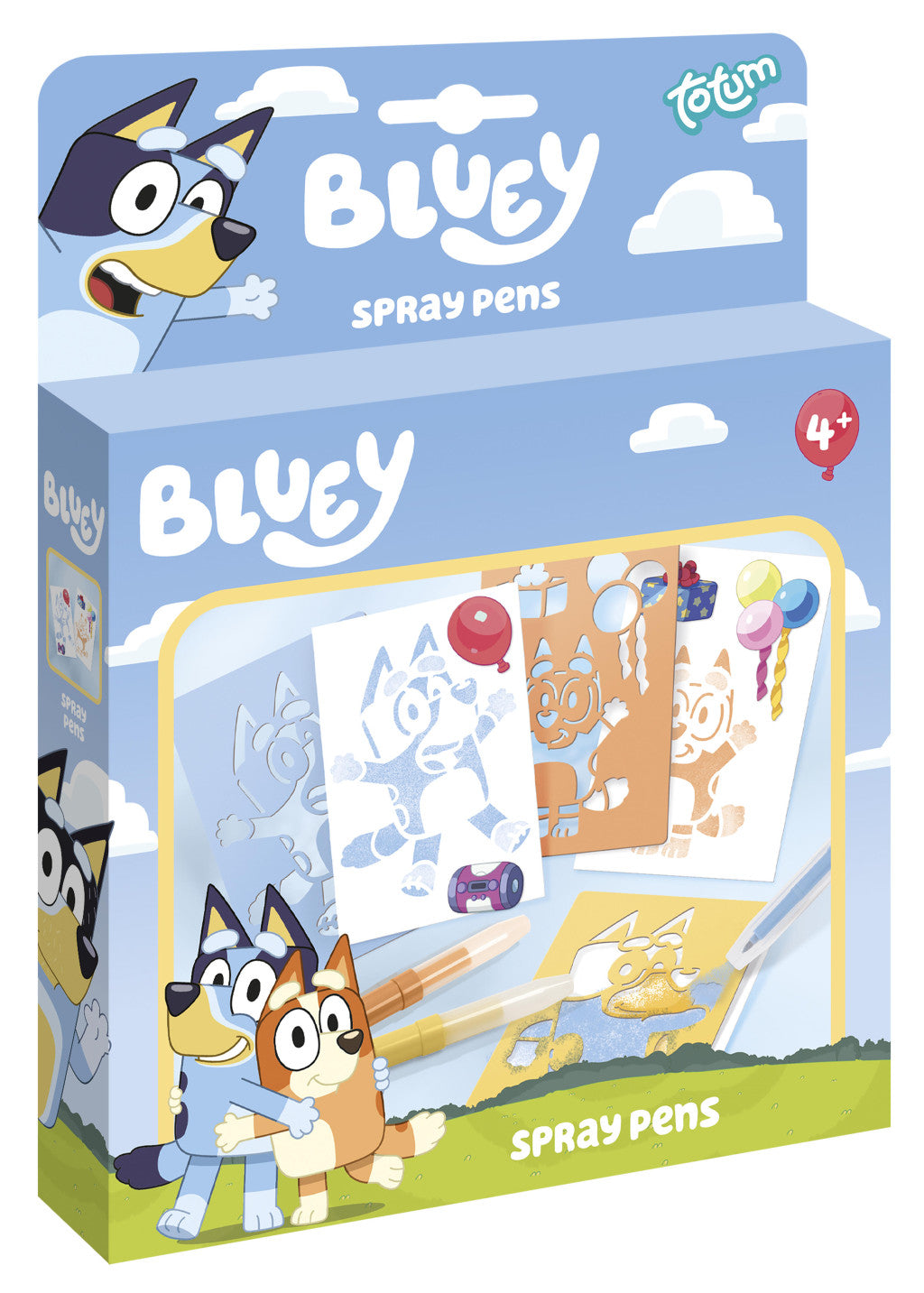 Bluey Happy kreatives Set mit Spray-Stiften