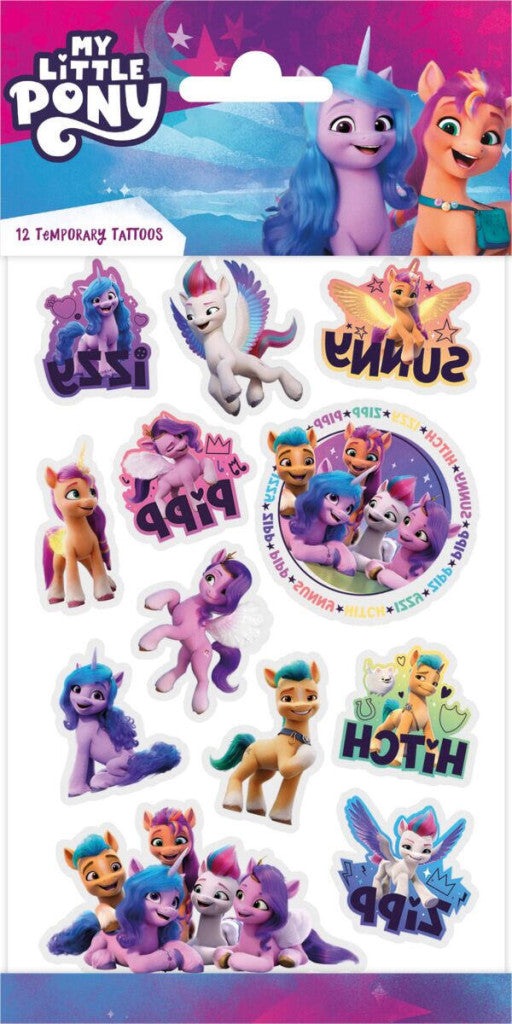 My Little Pony Vibes Tattoo-Set, 12 Stück