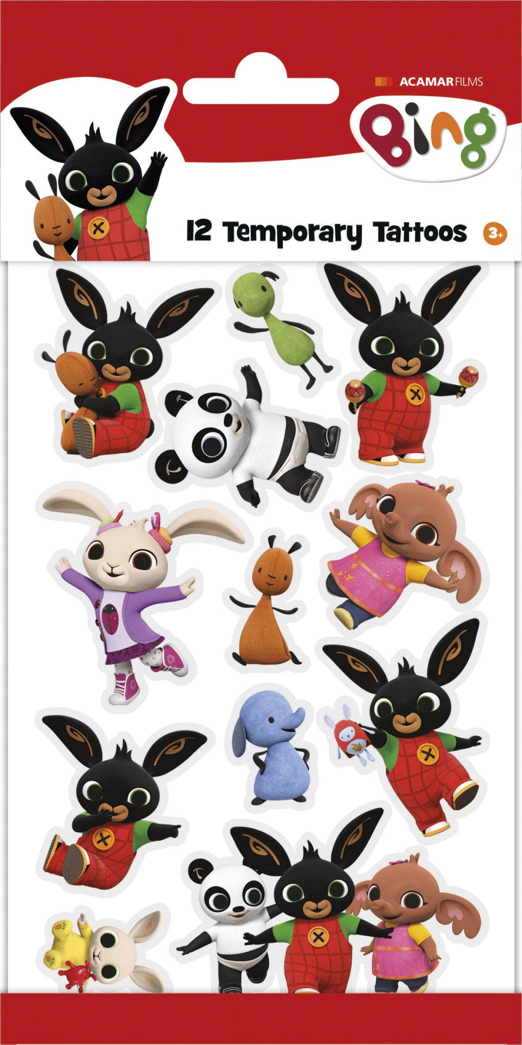 Bing Happy Day Tattoo-Set mit 12 Stück
