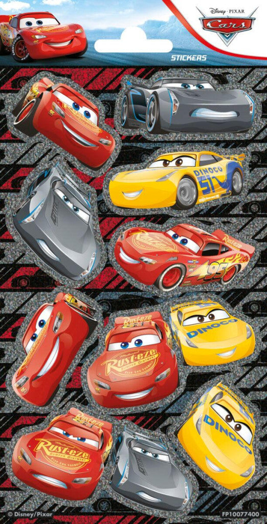Disney Cars Race holografischer Aufkleber