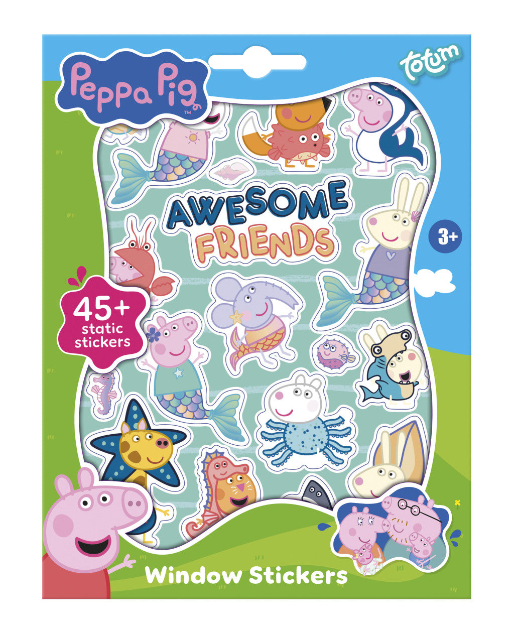 Peppa Wutz Awesome Friends Fenstertattoo-Set