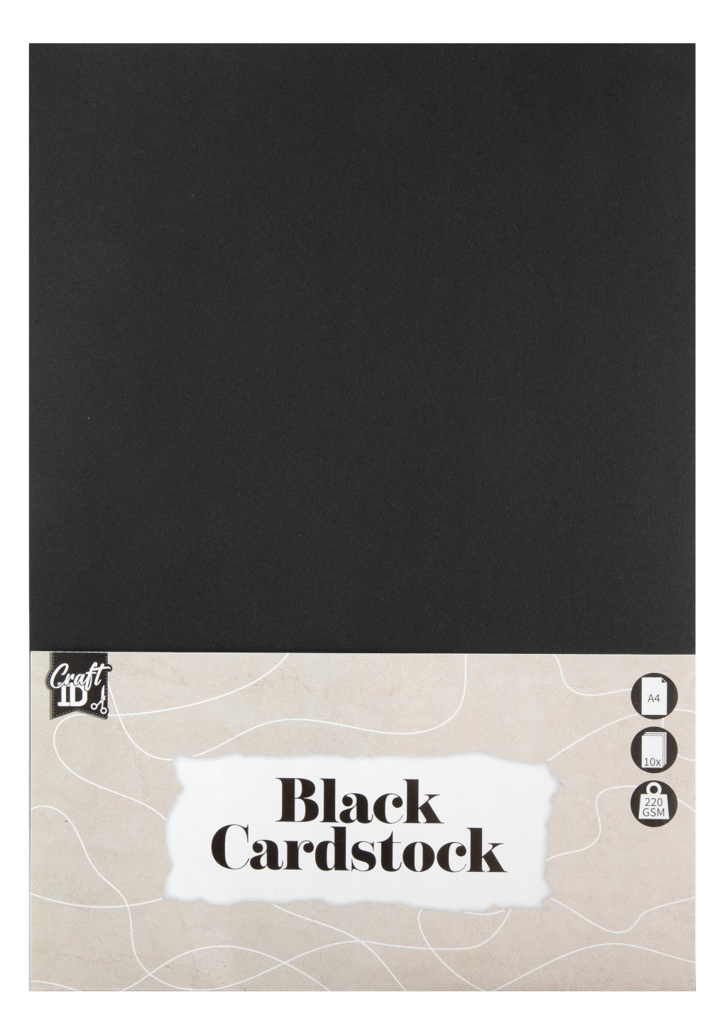 Farbe Craft Schwarzes Kartonpapier A4