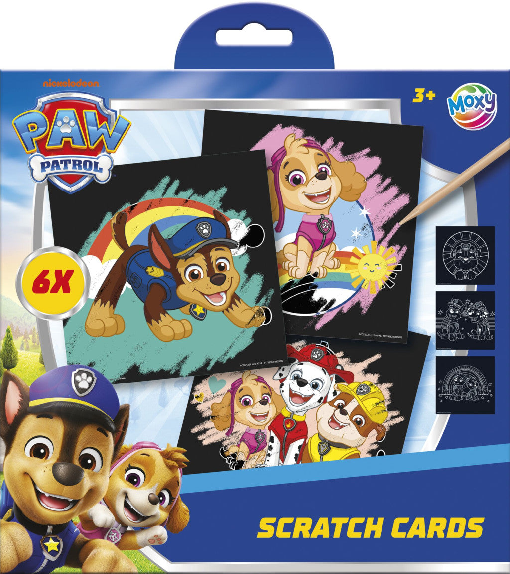 Paw Patrol Team scratch Bildkratzer Set