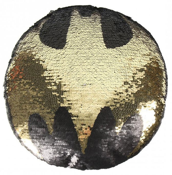 Batman wendbare Paillettenkissen 30 cm