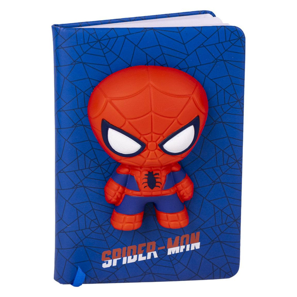Spiderman 3D Notizbuch, liniertes Notizheft