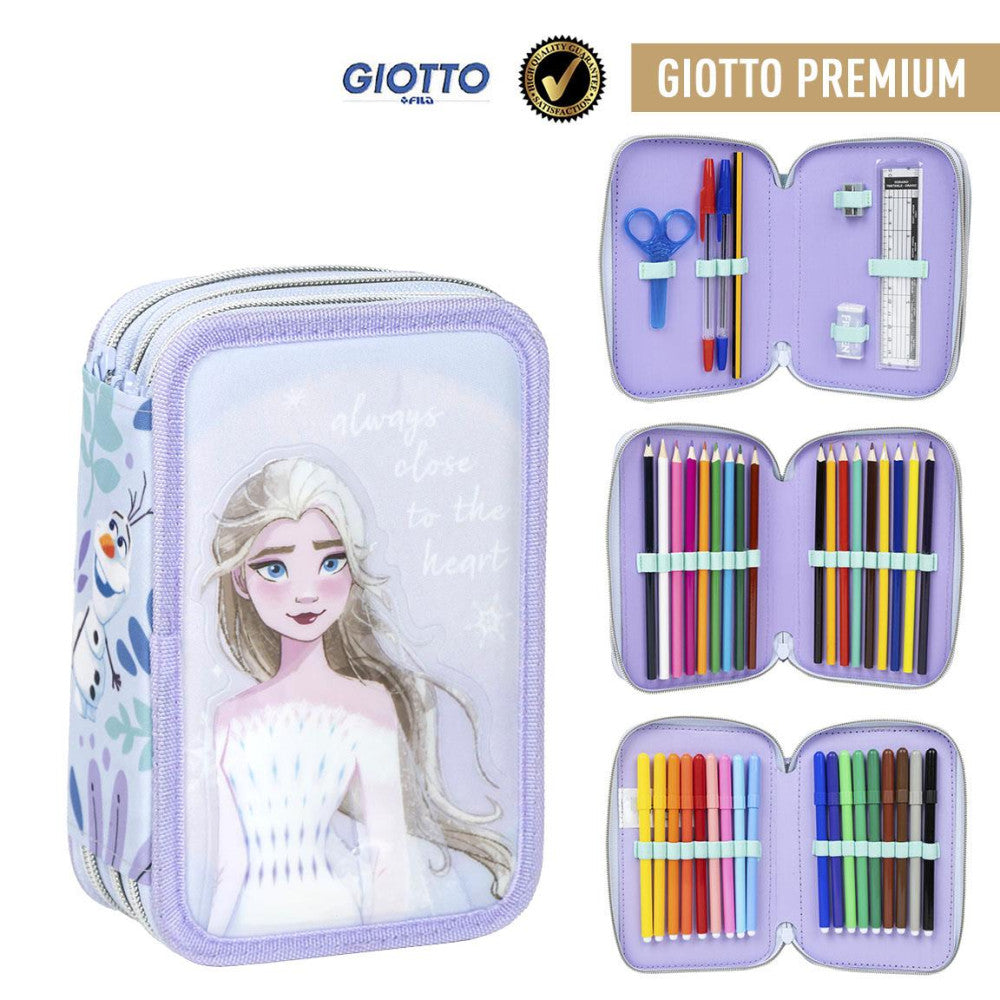 Disney Eiskönigin Elsa 3-stöckiges gefülltes Etui Giotto