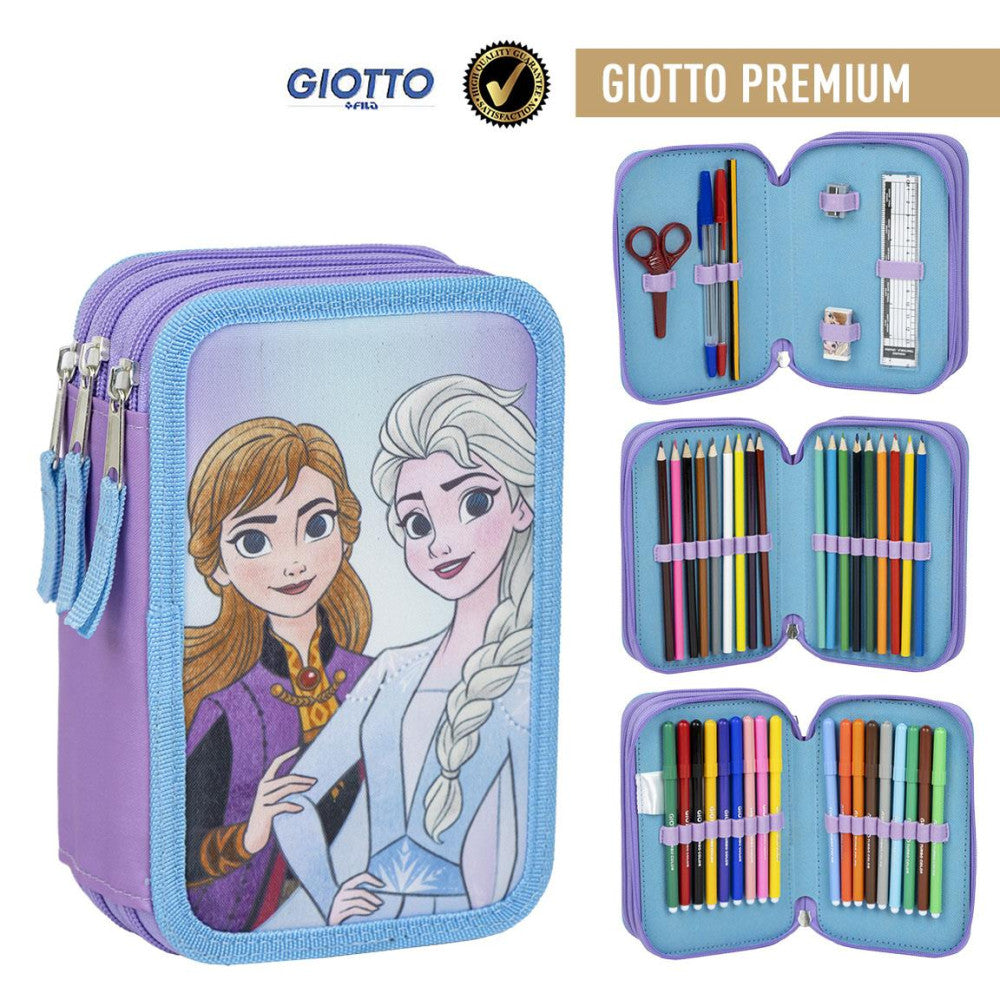 Disney Eiskönigin Sisters gefülltes dreistöckiges Federmäppchen Giotto