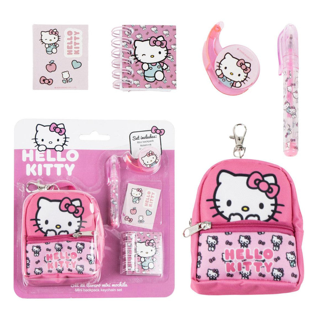 Hello Kitty Pink Mini-Tasche Schlüsselanhänger-Set