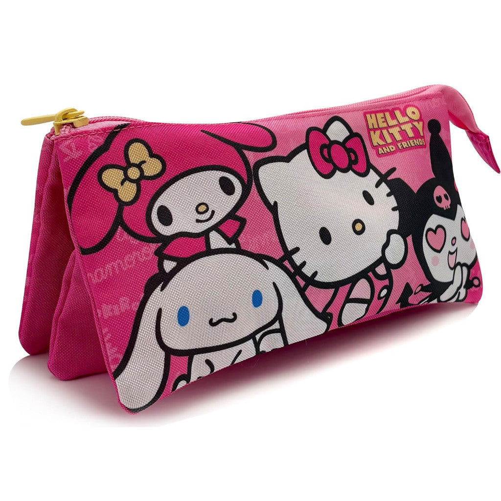 Hello Kitty Kawaii Cuties 3-Fach Federmäppchen 23 cm