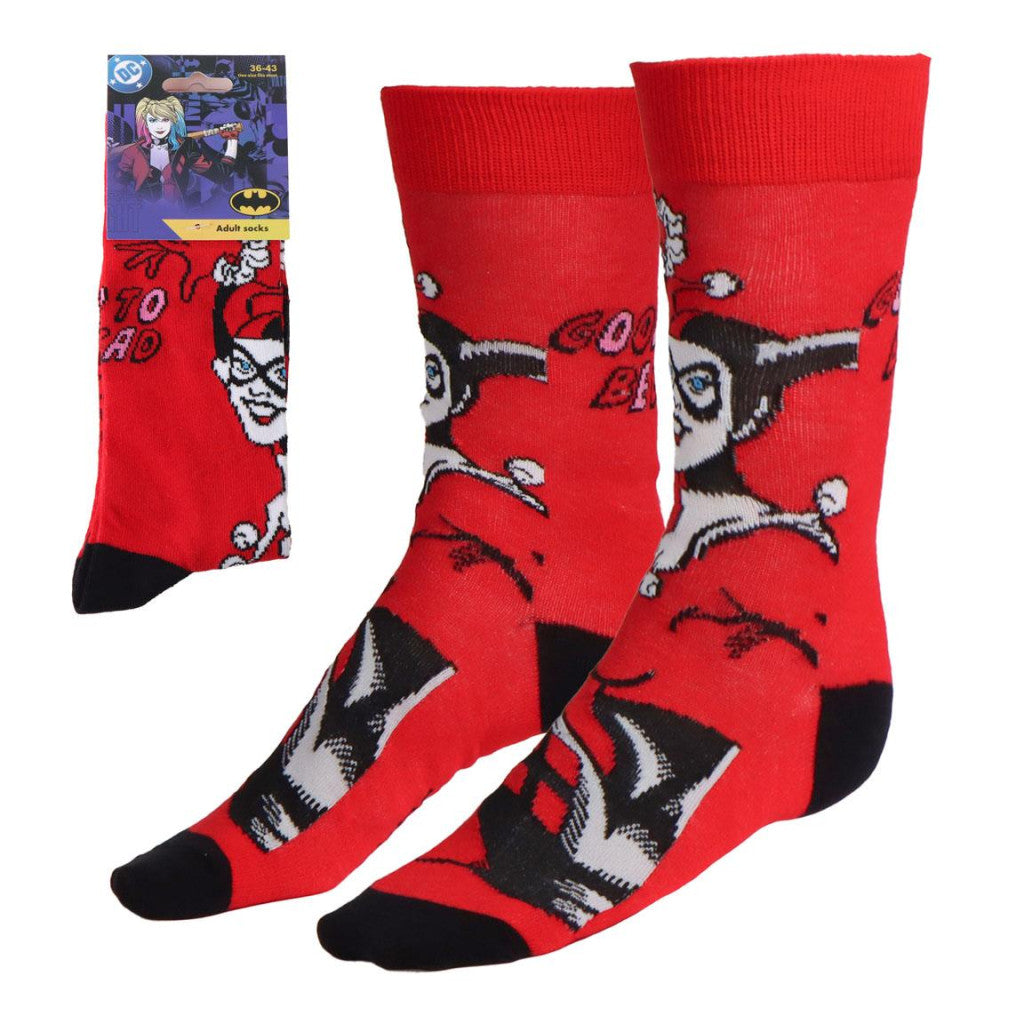 Harley Quinn Red Erwachsenen Kniestrümpfe 36/43