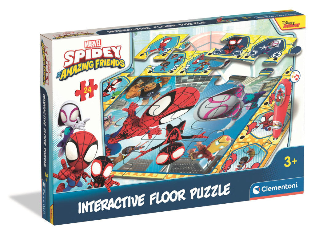 Spiderman Spidey and Friends interaktives 24-teiliges Puzzle Clementoni