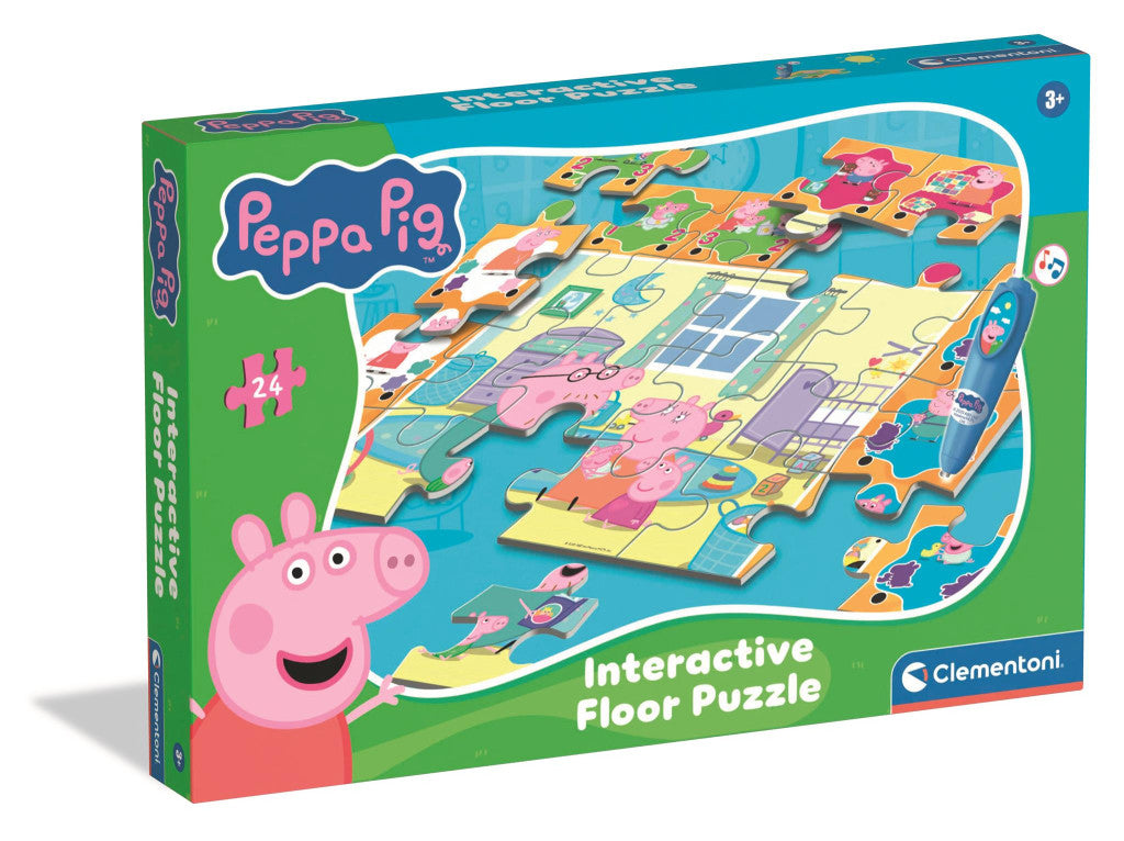 Peppa Wutz Reading interaktives 24-teiliges Puzzle Clementoni