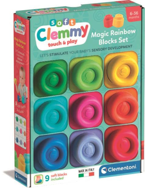 Farbe Clemmy weiches Bauklotz-Set 9 tlg. Clementoni