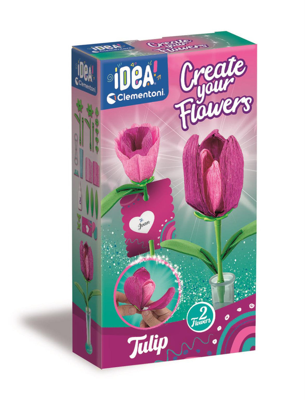 Blume Tulips Clementoni 2er-Bastelset