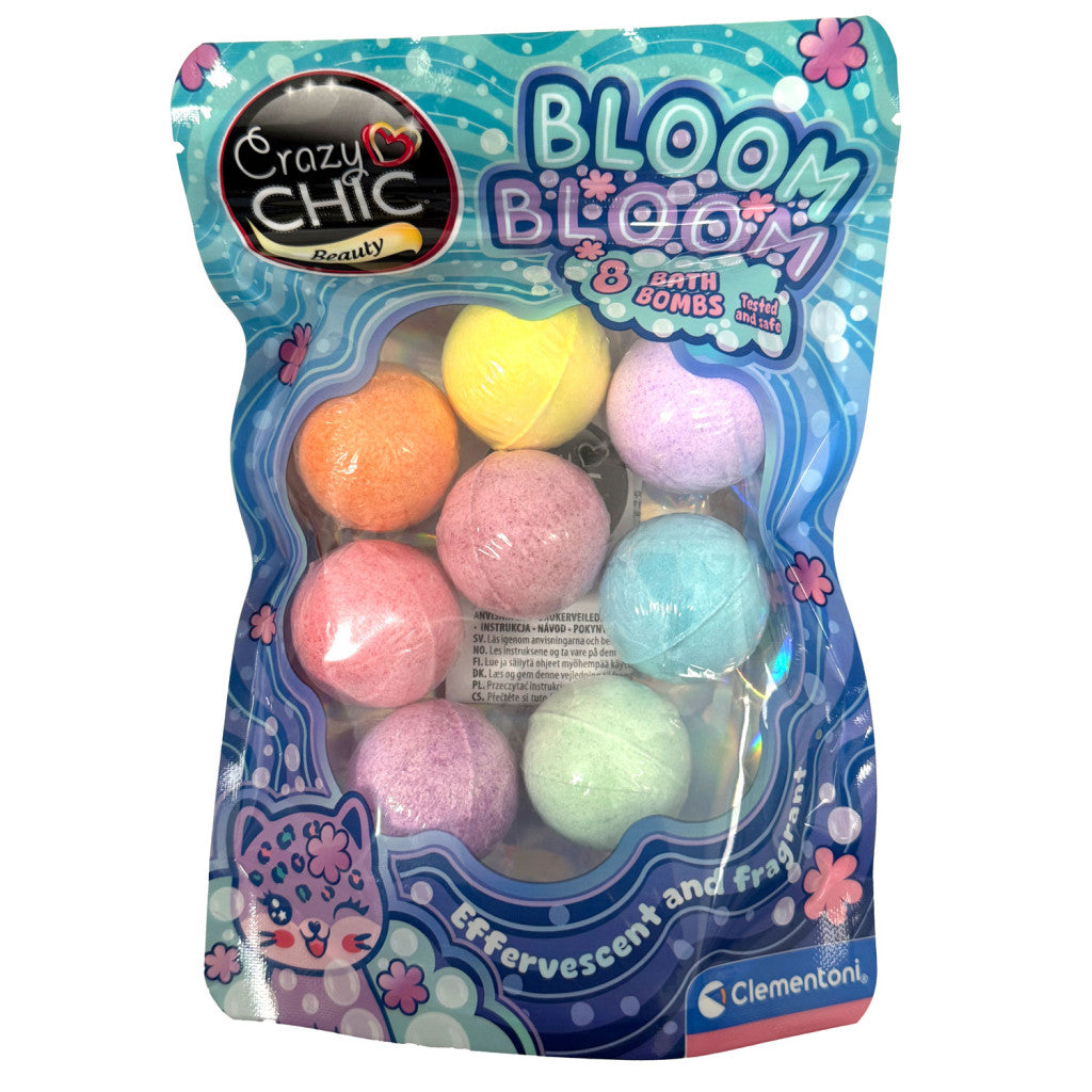 Crazy Chic Bloom Badebomben Set 8 Stück Clementoni