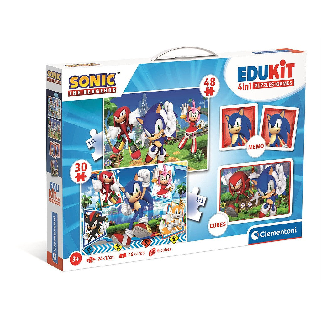 Sonic the Hedgehog Characters 4 in 1 Spielesammlung Clementoni