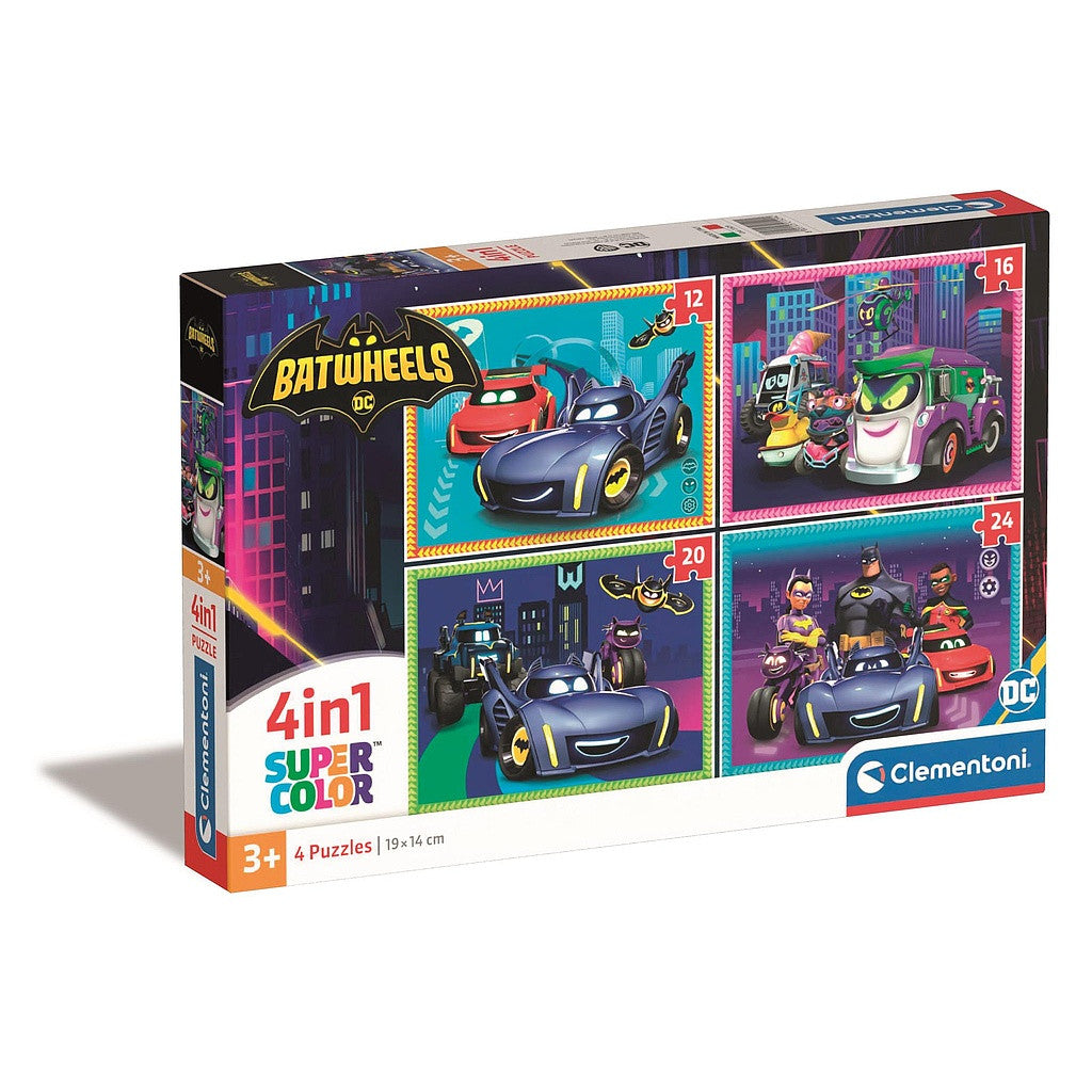 Batman Batwheels 4 in 1 Puzzle Clementoni