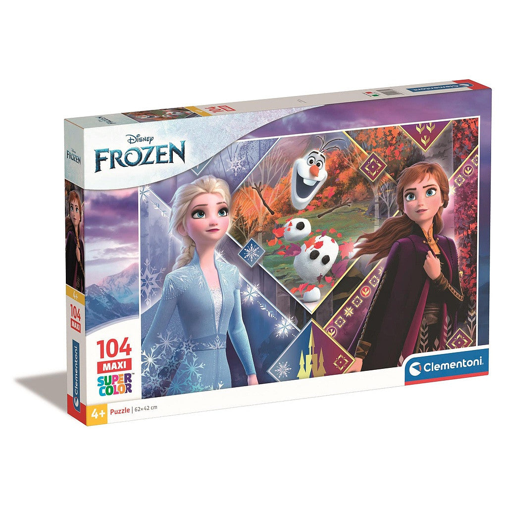 Disney Eiskönigin Winter Magic 104-teiliges Maxi-Puzzle Clementoni