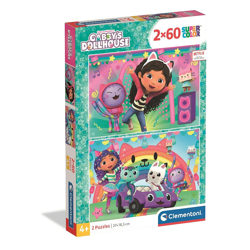 Gabby's Dollhouse 2x60 Teile Puzzle Clementoni