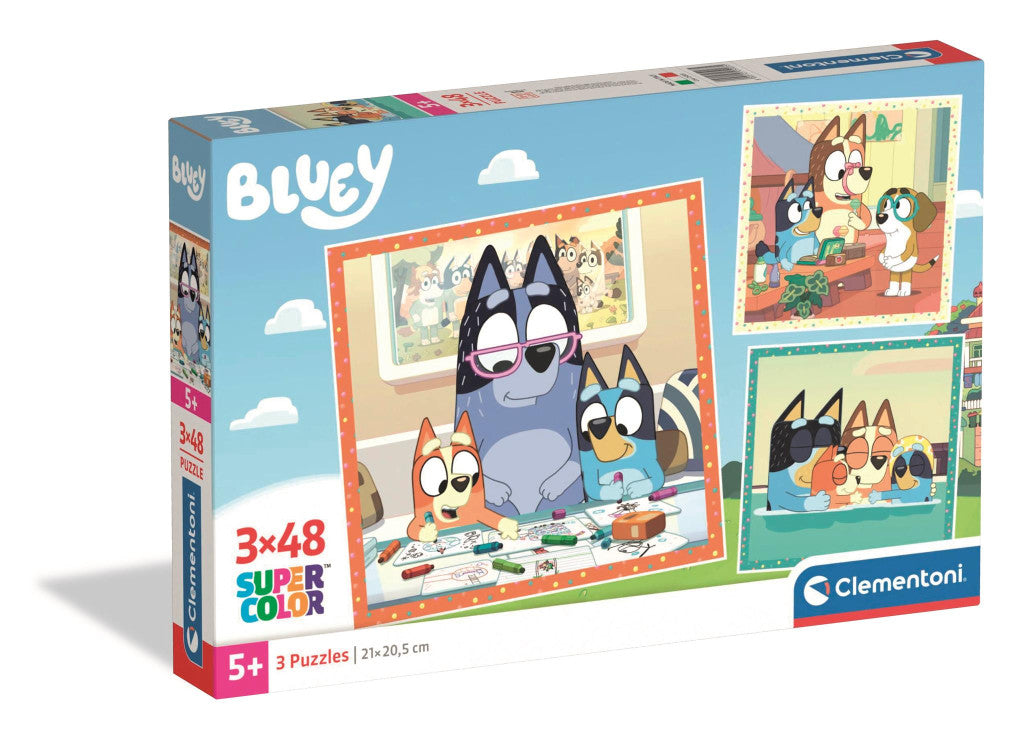 Bluey Creative Play 3x48 Stk Clementoni Puzzle