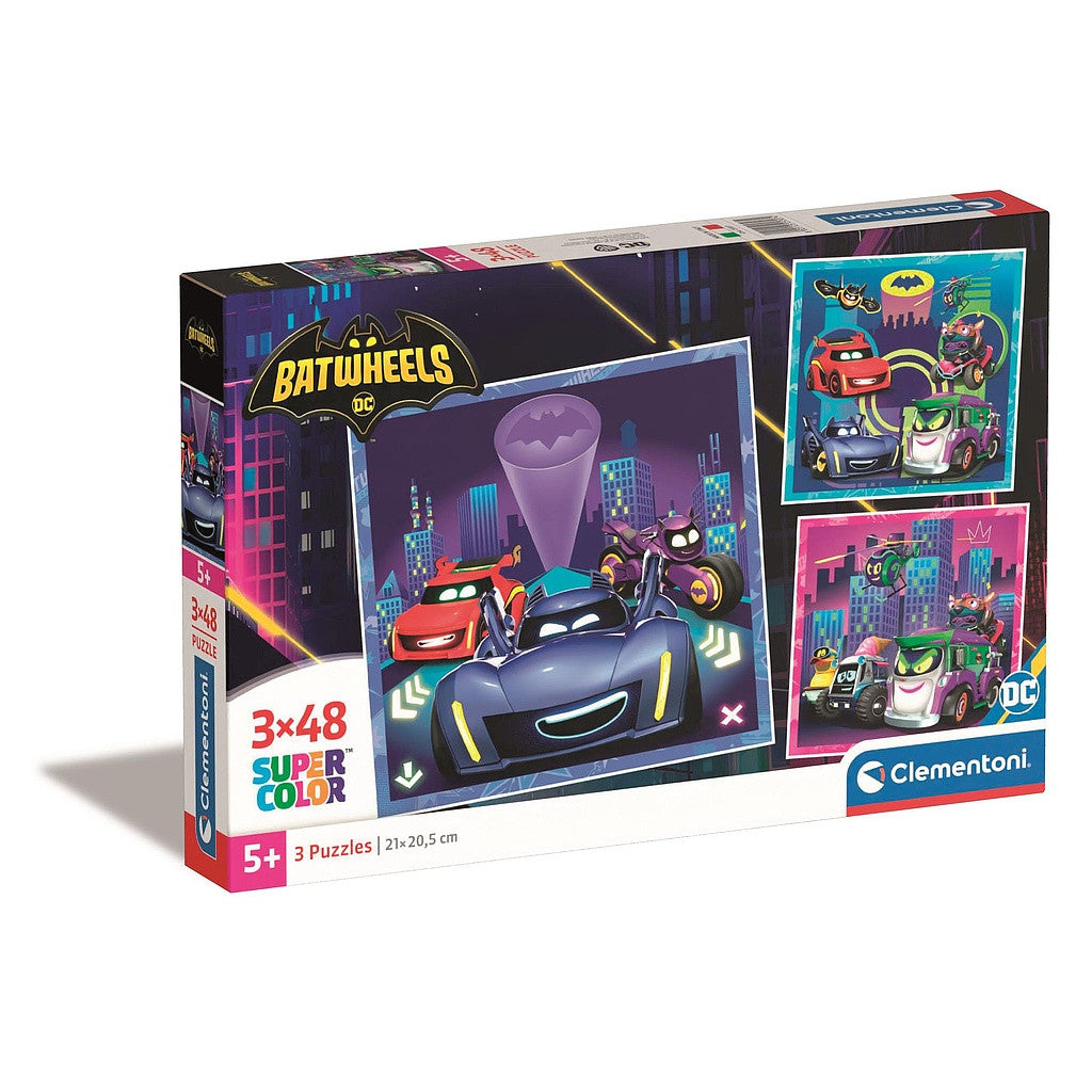 Batman Batwheels 3x48 Stück Puzzle Clementoni
