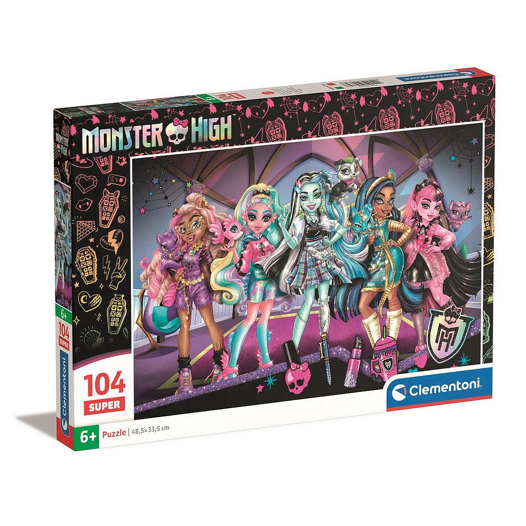 Monster High Glam Squad 104-teiliges Clementoni Puzzle