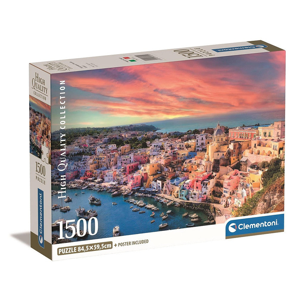 Städte Procida Island Italien 1500-teiliges Compact Puzzle Clementoni
