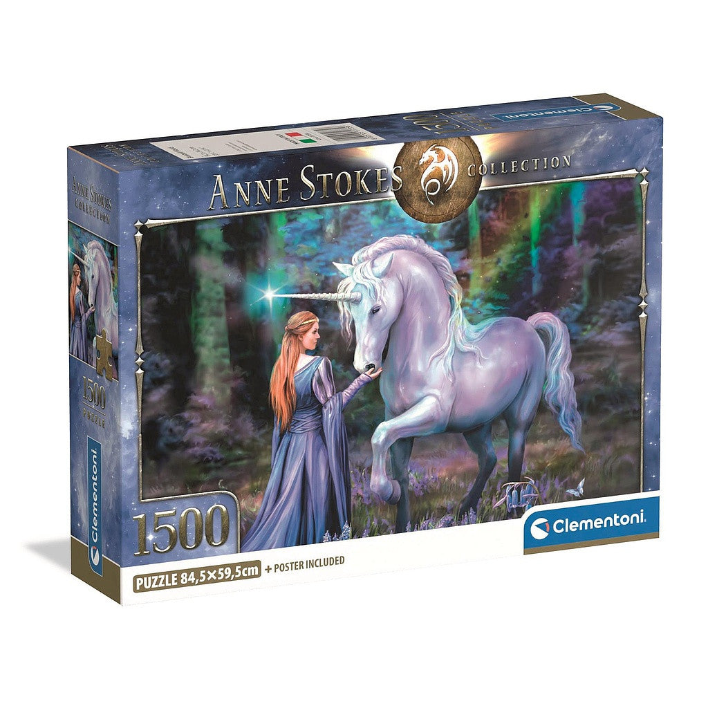 Fantasy Bluebell Wood Anne Stokes 1500-teiliges Compact Puzzle Clementoni