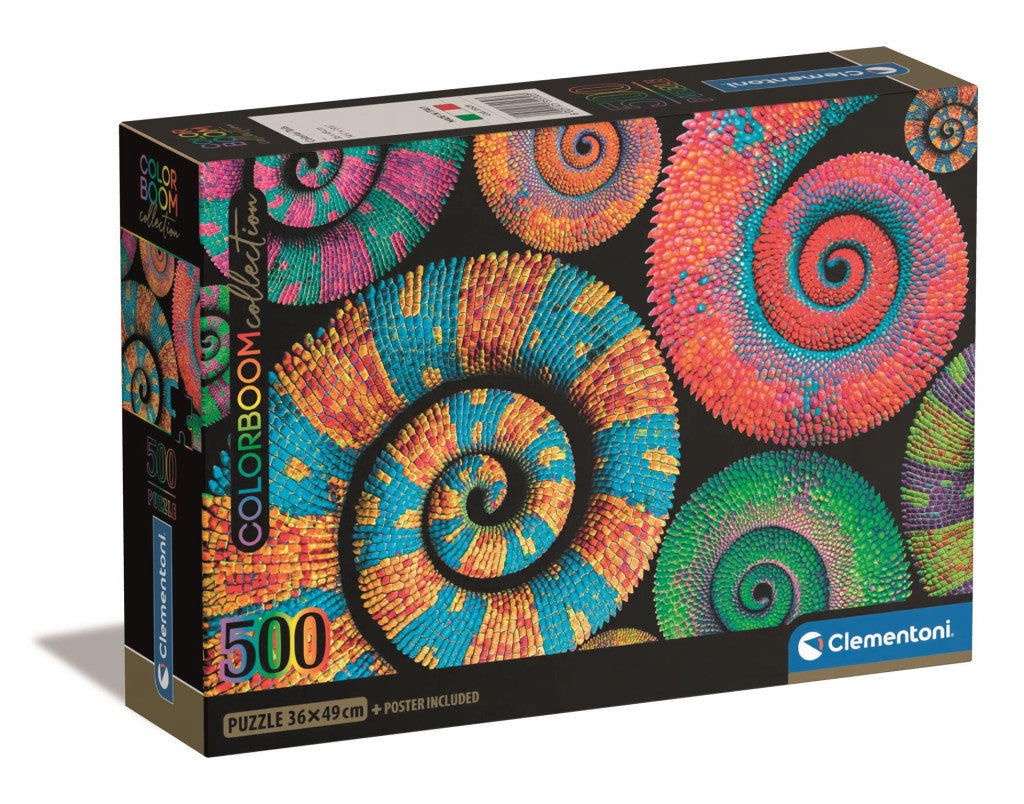 Farbe Curly Tails 500 Stücke Compact Puzzle Clementoni