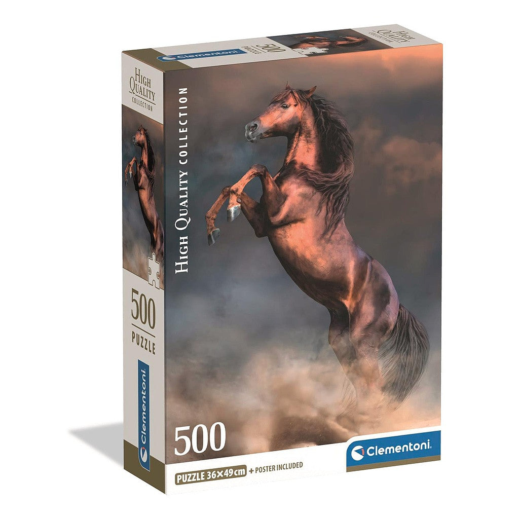 Pferd Wild Stallion 500 Teile Compact Puzzle Clementoni