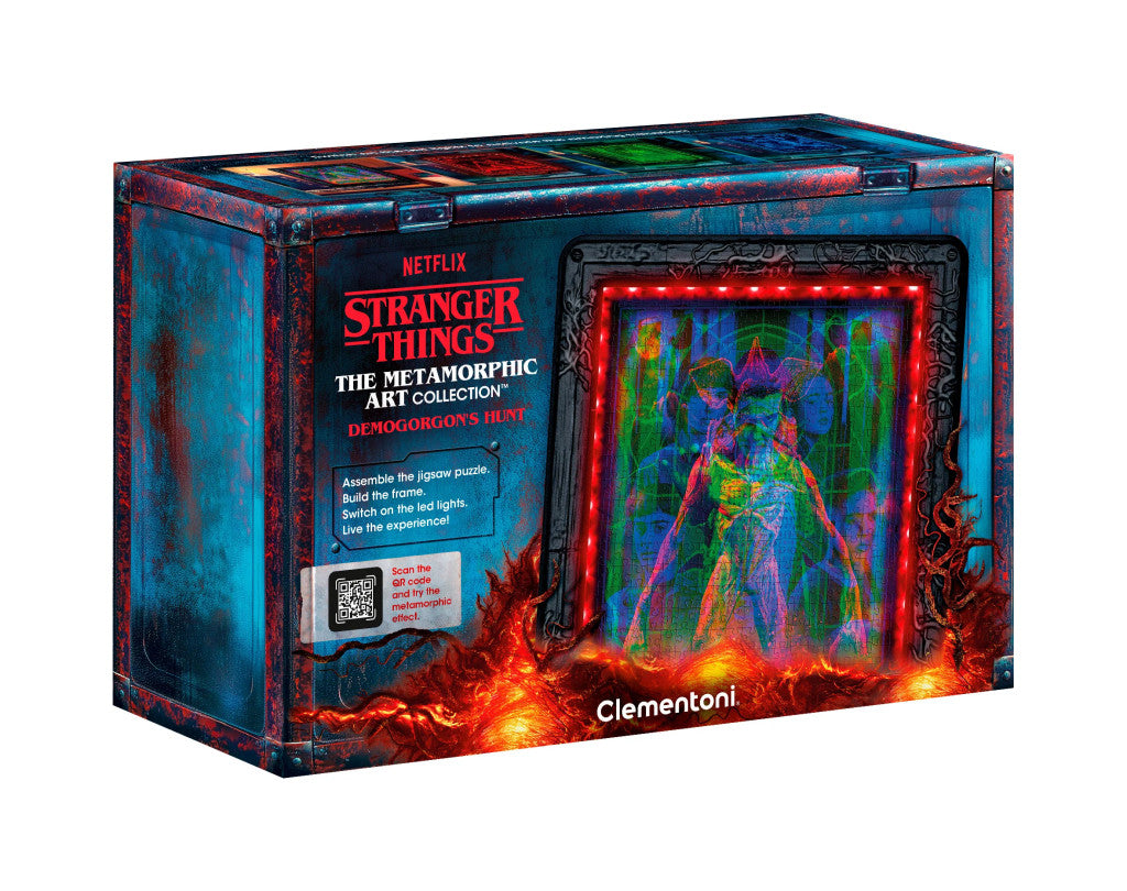 Stranger Things The Demogorgon 520-teiliges Puzzle mit LED Rahmen Clementoni