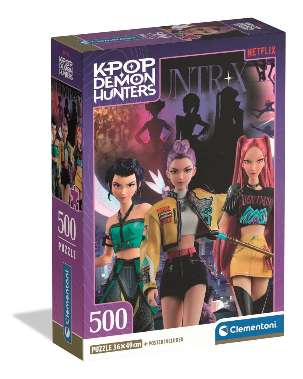 K-pop Demon Hunters Night Pulse 500-teiliges Compact-Puzzle Clementoni