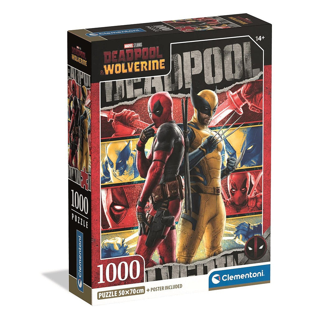 Deadpool Wolverine & 1000-teiliges Compact puzzle Clementoni