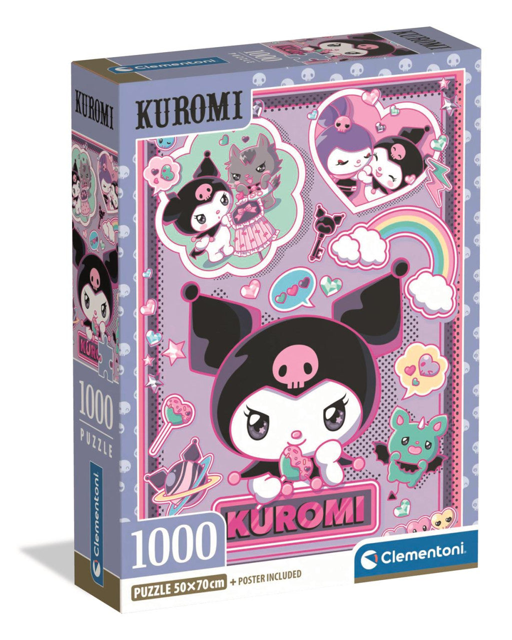 Hello Kitty Rebel Kawaii 1000-teiliges Compact Puzzle Clementoni