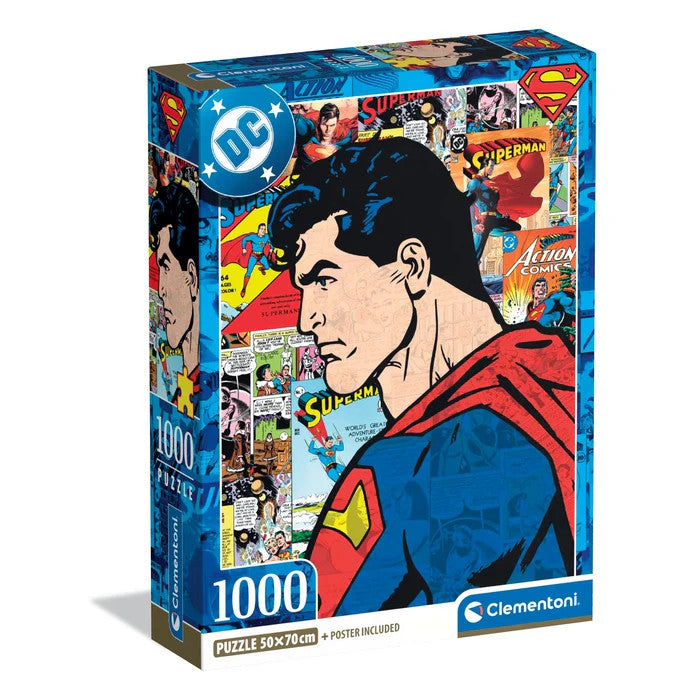 Superman Comic 1000 tlg. Kompaktpuzzle Clementoni