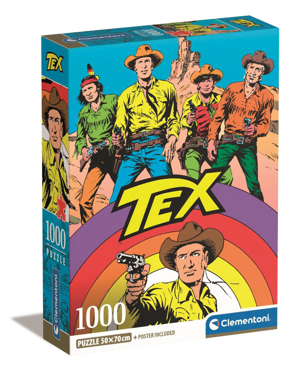 Anime Rainbow Tex Willer 1000-teiliges Compact-Puzzle Clementoni