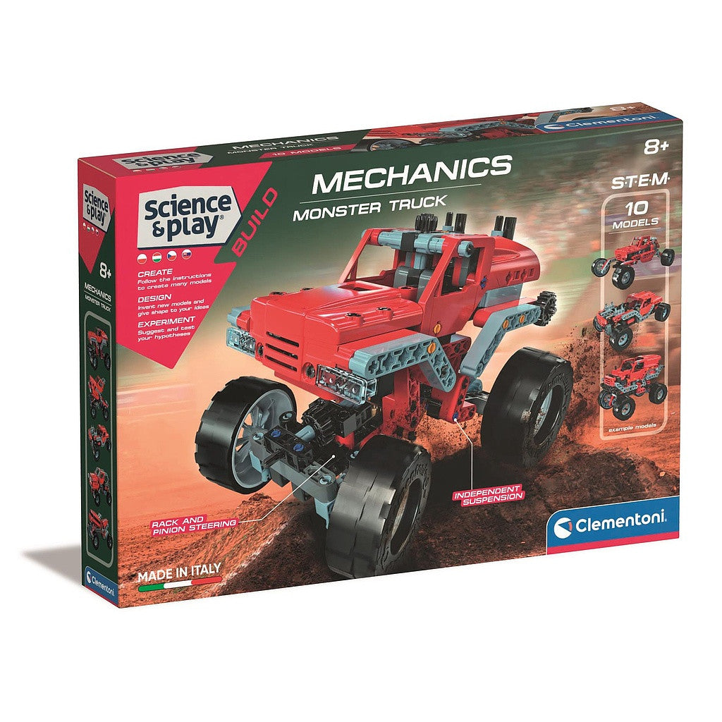 Fahrzeug Mechanics Monster Truck 10 in 1 Baukasten Clementoni